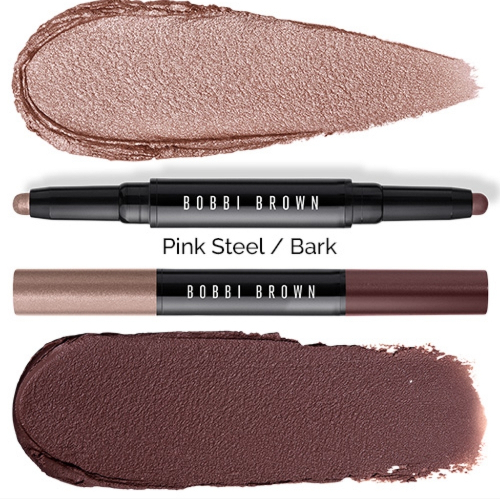 BOBBI BROWN Pink Steel Shimmer/Matte Bark CREAM EYESHADOW STICK